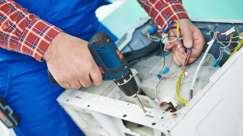 Manisa Simfer Simfer çamaşır makinesi kart tamiri – Su almama arızası orijinal parça ile giderildi. - Teknik servis örneği